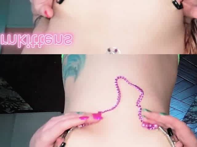 Perfect little titties with nipple clamps slo mo