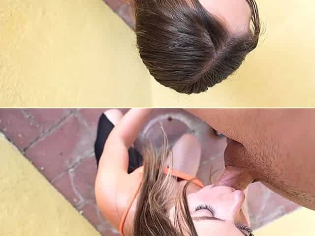 My girlfriend's sister begs for a massive facial