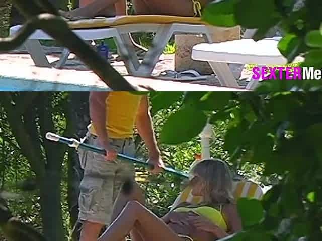 Pool cleaner screws the daughter by the owner