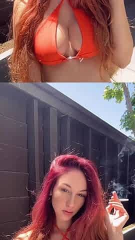 Italian Long Hair Big Boobs Stepmom Artemisia Love Smoking Session Outdoor
