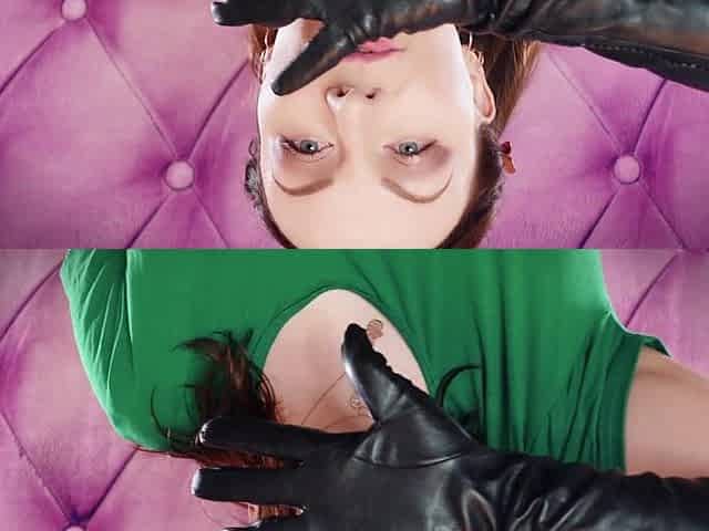 ASMR: my VERY old vegan-leather gloves SFW sounding fetish clip