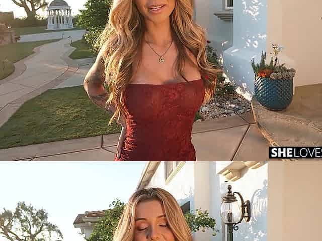 Outdoor JOI Tease With Small Blondie Ava Amira