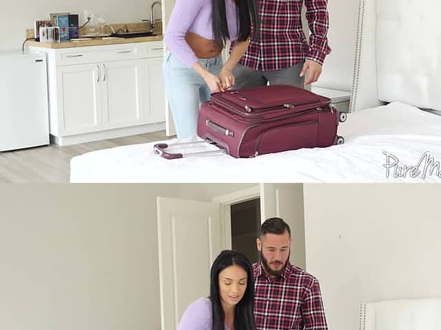 Good looking MILF babe Anissa Kate plays with a butt plug before anal