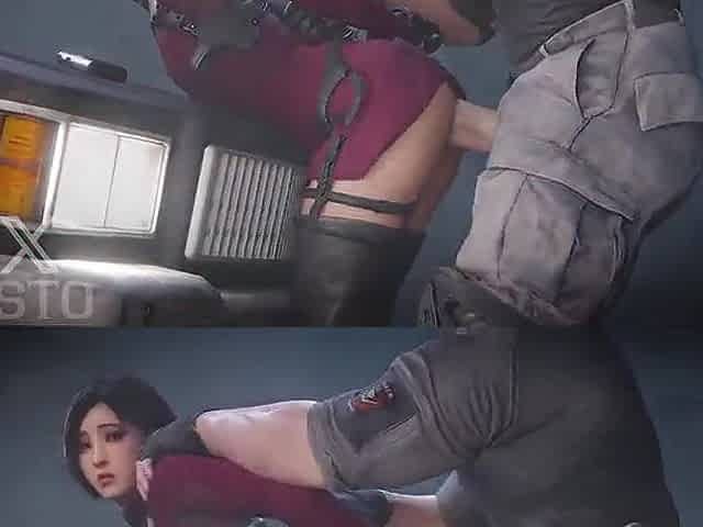 Ada Wong from Resident Heartless gets screwed on top of a police car.