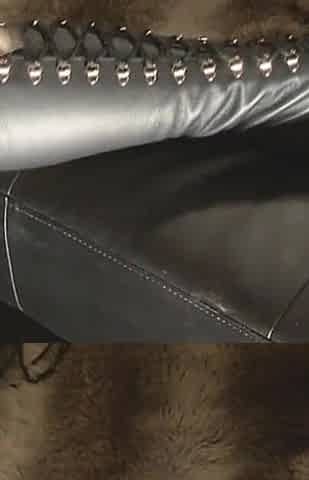Lacing up My New Leather Thigh High Boots - HD!