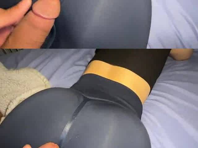 roommate riding a large penis during the time that see a tv show