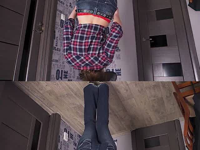 Hawt Cowgirl Dances And Teases Butt In Jeans