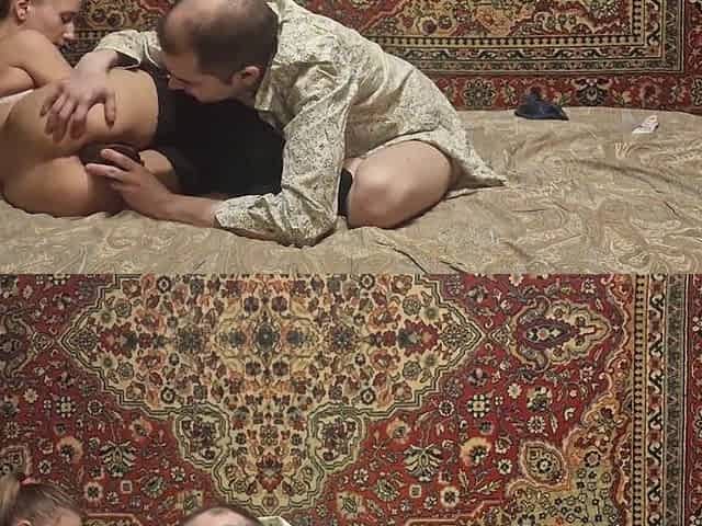 Guy opens a angel's anal aperture large ebony sex-toy