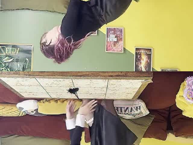 French Maid Dildos Herself, Fills Her Cunt with Fake Jizz and Squirts Everywhere