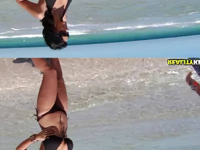 Hot bikini mom fucked poolside