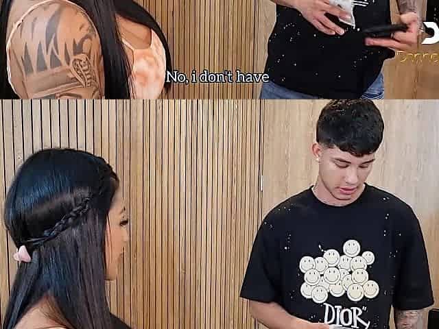 Delivery chap secretly screws and they take his cum riding - Danner Mendez & Mariana Martix