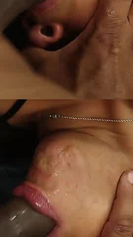 Big Clit Girlfriend in Cuckold Threesome!
