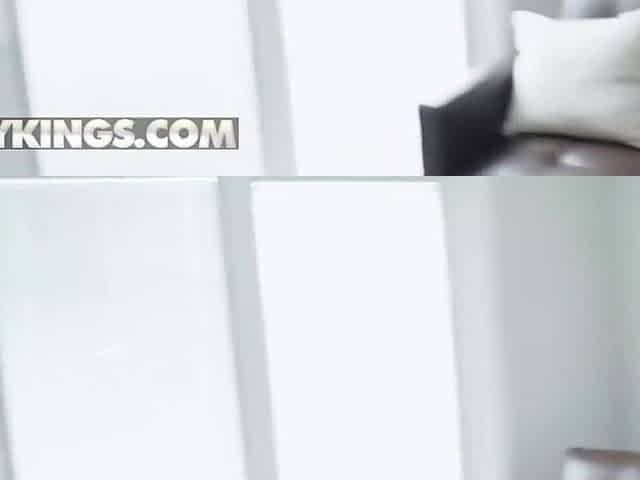 Xxlayna Marie sucks off her roommate's big white cock and gets fucked