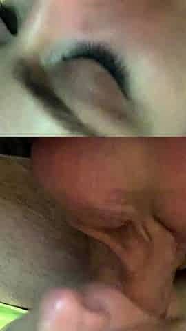Blowjob cumshot whore gargles pov bukkake fetish cum