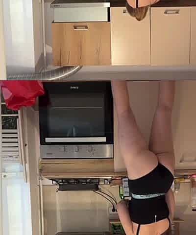 Hot Cooking with Busty Naked Boobs