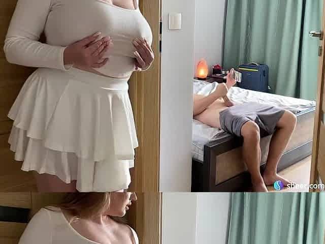 My Superlatively good Ally Caught Me Masturbating in her couch... Why u look at me?