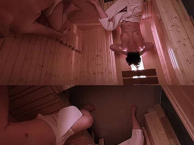 Really Risky and Fast Fucking in a Public Sauna with Multiple Orgasms. Hot Amateur MILF Dada Deville
