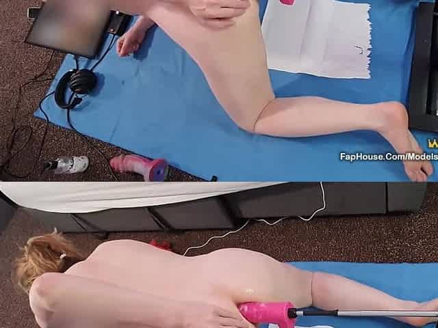 Fucking Machine Anal Dildo Fun with MILF Lisa