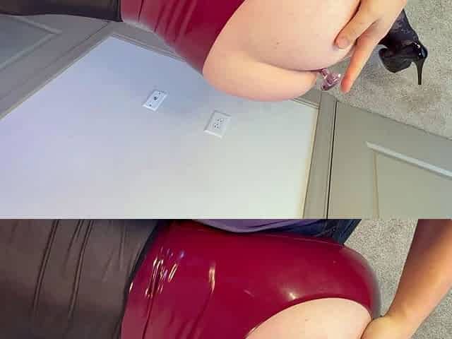 ass fingering and creamy toying