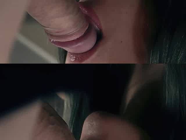 Finish in my throat darling - Oral job creampie