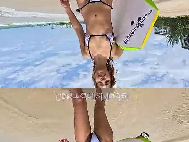 Large Bush Body Boarding Beach Honey