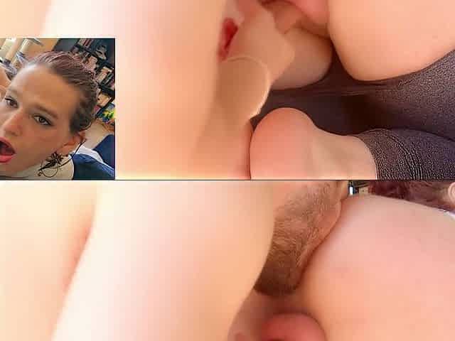 Melody in yoga panties : sniff, lick, suck, screw, cum, drink