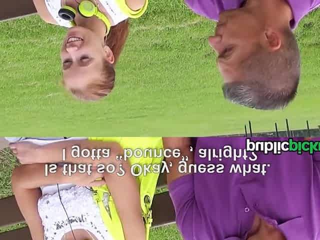 Mofos - Redhead gets picked up in the park