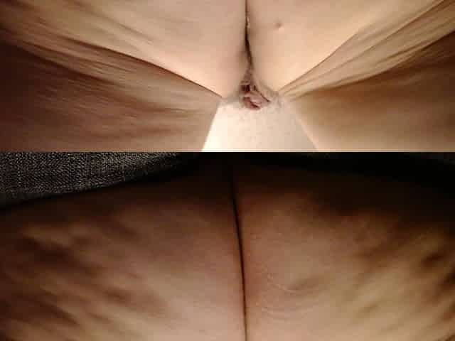 Abby's Tight Ass Clenched and Jiggling