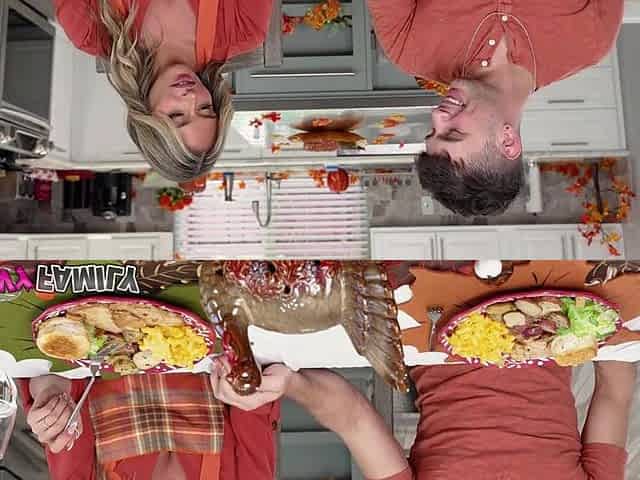 Sexually excited Stepson Feasts on mother I'd like to fuck's Cunt for Thankgiving - Armani
