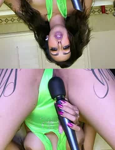 Big boobs milf masturbates with her dildo