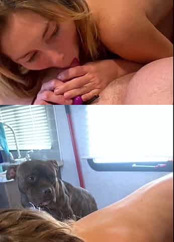 Amateur MILF blowjob cumshot