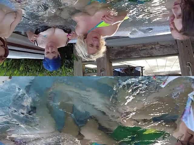 Waterbabes the Hot Tub Reverse Gangbang