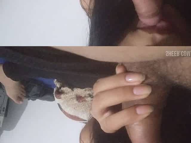 Oral Sex of a Teen 18 Schoolgirl. I Try to Convince Her to Have Homemade Anal Sex. She Resists. Dude. Natural Tits.