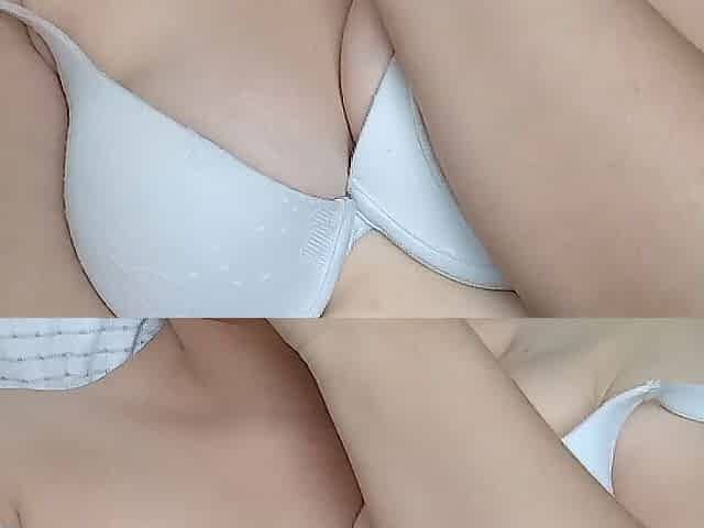 Hawt with nylons masturbates and has noisy climax