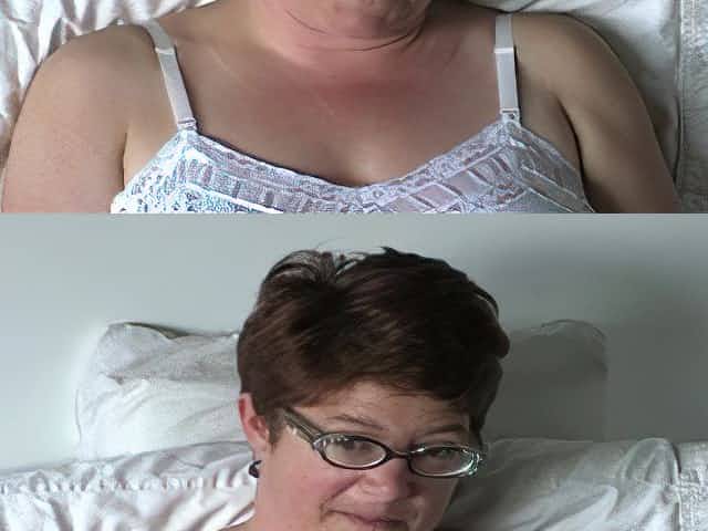 Slut in glasses fingers herself 1