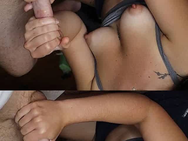 Cute Student Gives Most good Tugjob With Lotion massive ejaculation