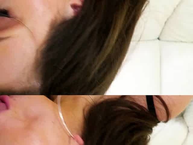Brunette seductress working her big boobs and hot ass