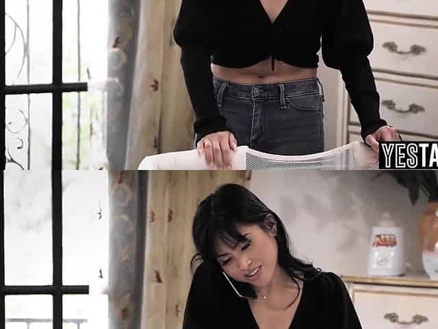Ember Snow In Stranger Knocks Up Desperate Asian Stepmommy