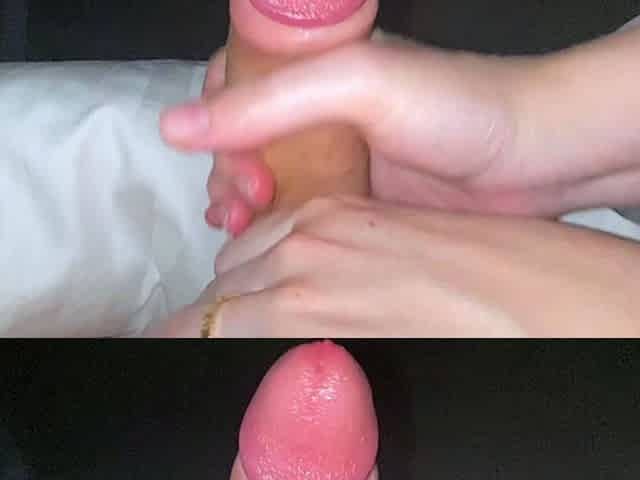 Fetish POV blowjob and handjob from horny slut