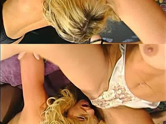 Blonde pregnant babe fingering her pussy