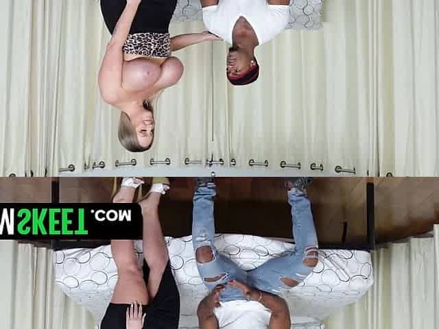 Baby Karma Can't Have a Girls' Day Without Sharing a Cock: Threesomes Make Her Tits Grow!