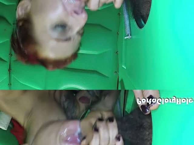 Old latina whore Raquel sucks small dicks in gloryhole