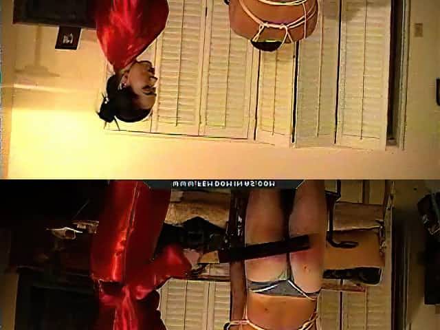 Asian mistress mercilessly beats his ass