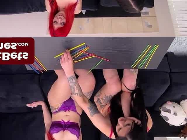 A Simple Game Of Pick-up Sticks With A Strip Twist With Taylor Nicole