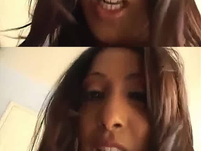 a lengthy knob bangs an black woman