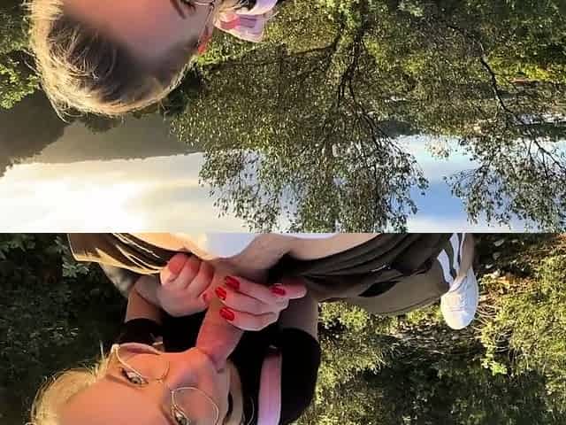 Strangers Join Us for a Public Blowjob