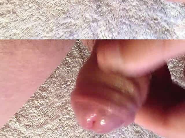 Close up gasm, cum twice with fleshlight