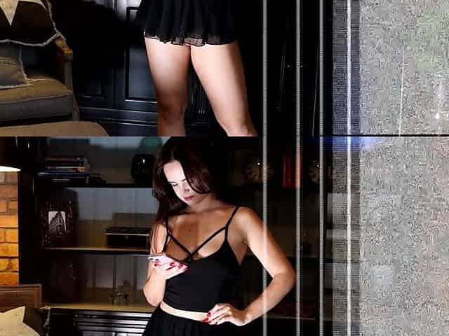 Hot Petite Brunette College Girl Sucks Like There Is No Tomorrow to Make Big Cock Guy Cums and Lose Control