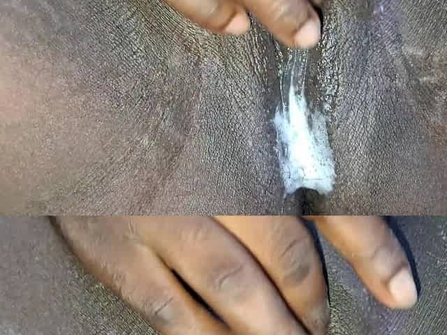 A Pussy Covered in Cum After Being Fucked Out of Control