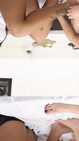 An Intense Moment of Foot Worship Between Venusss and Raquel!